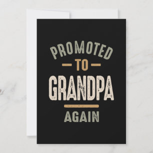 Carte De Remerciements Promu à nouveau grand-père - Père et grand-père