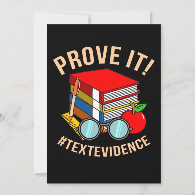 Carte De Remerciements Prouver Texte Preuve Enseignant Anglais (Devant)