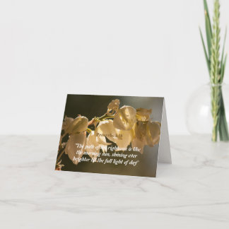 Carte De Remerciements Proverbes 4:18