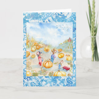 Carte De Remerciements "Pumpkin Patch" Card