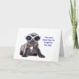 Carte De Remerciements Puppy Thing of You Card