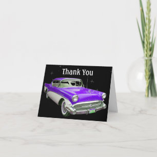 Carte De Remerciements Purple Classic
