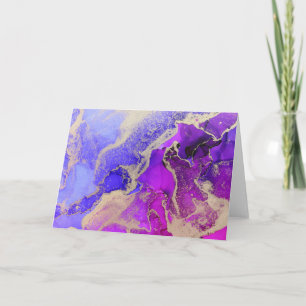 Carte De Remerciements Purple et Magenta Abstrait