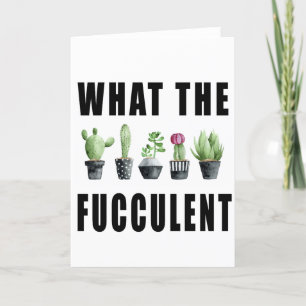 Carte De Remerciements Quel Succulent Fucculent