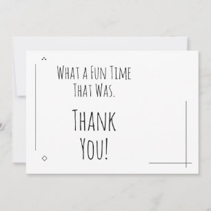 Carte De Remerciements Quel Temps Amusant !