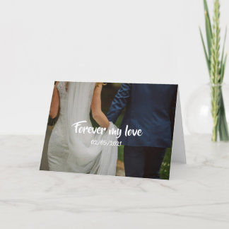 Carte De Remerciements Quelques photos et histoire d'amour