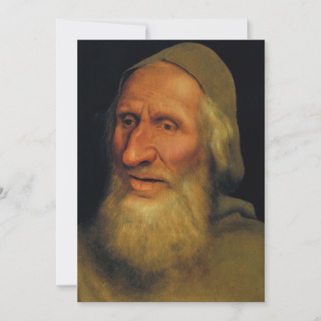 Carte De Remerciements Quentin Matsys - Chef d'un vieil homme (Devant)