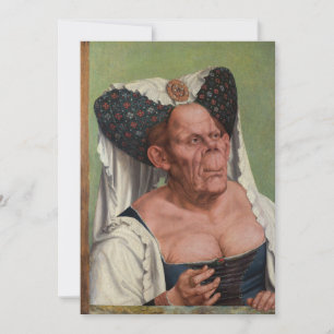 Carte De Remerciements Quentin Matsys - Une Vieille Femme Grotesque