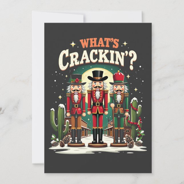 Carte De Remerciements Qu'est-ce que Cactus Cactus Cactus Noël drôle (Devant)