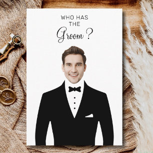 Carte De Remerciements Qui A Groom Fête des mariées Jeu Bachelorette