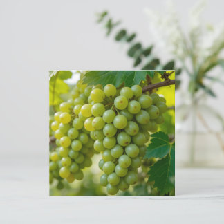 Carte De Remerciements Raisin Vert Frais