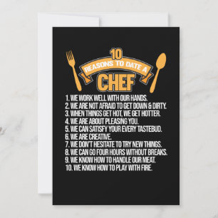 Carte De Remerciements Raisons À Ce Jour Chef Cuisinier Cuisine Cuisine C