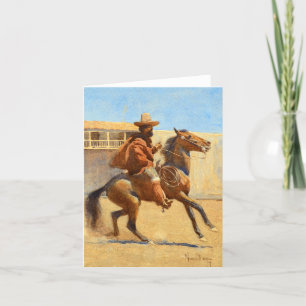 Carte De Remerciements Ranchero de la vieille Californie par Maynard Dixo