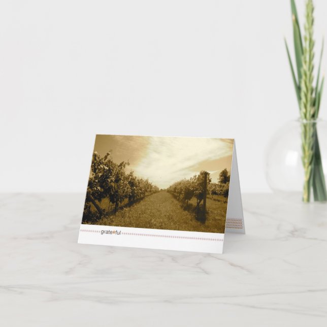 Carte De Remerciements râpe*temps_plein avant vin (Devant)