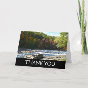 Carte De Remerciements Rapides de la rivière Ohiopyle en automne Pennsylv