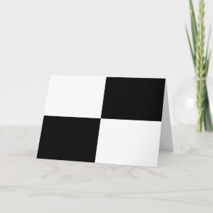 Carte De Remerciements Rectangles noir et blanc