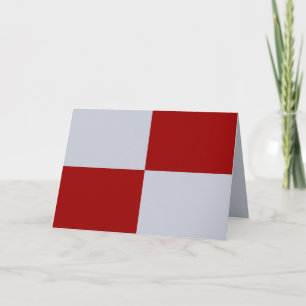 Carte De Remerciements Rectangles rouge et gris