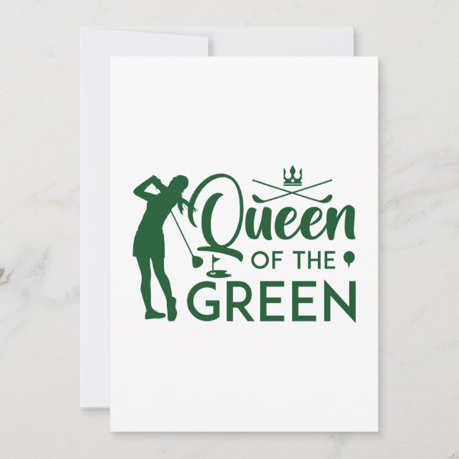 Carte De Remerciements Reine Du Vert (Devant)