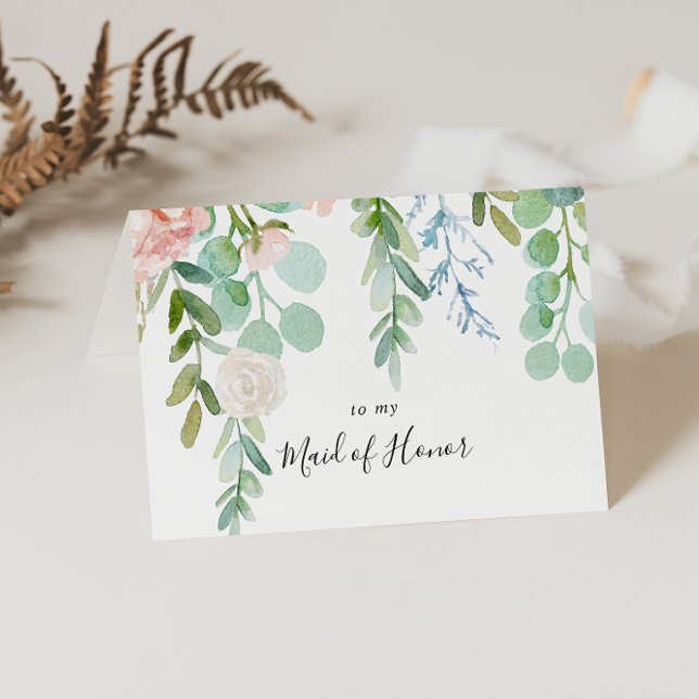 Carte De Remerciements Remerciement de fête nuptiale florale tropicale co (Créateur téléchargé)