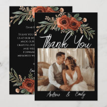 Remerciement de mariage bohème floral en terre cui
