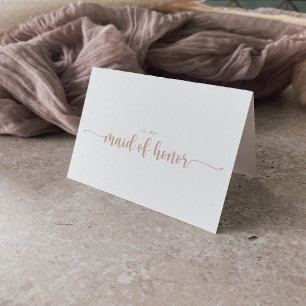 Carte De Remerciements Remerciement de Rose Gold Calligraphy pour la fête