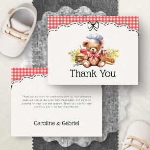Carte De Remerciements Remerciement pour Baby-Q BBQ Pique-Nique pour les