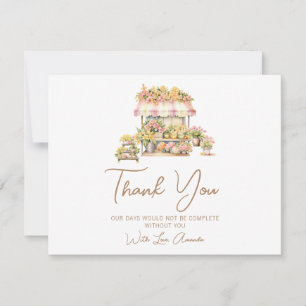 Carte De Remerciements Remerciement pour Baby Shower de mariage Love In B