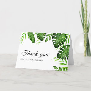 Carte De Remerciements Remerciement pour Baby Shower Tropical