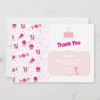 Carte De Remerciements Remerciement pour cadeau d'anniversaire de Candyla