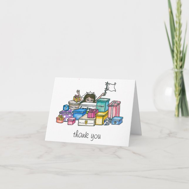 Carte De Remerciements Remerciement pour une baby shower (Devant)