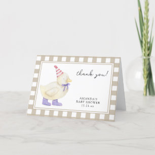 Carte De Remerciements Remerciement pour une baby shower pour un adorable