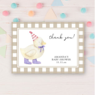 Carte De Remerciements Remerciement pour une baby shower pour un adorable