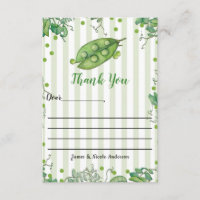 Remerciements de Baby Shower Fantaisistes Pois de