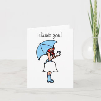 Carte De Remerciements Remerciements de Shower de Mariée (vierge)