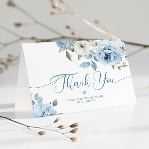 Carte De Remerciements Remerciements élégants de shower de mariage floral