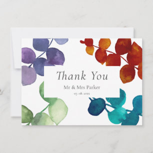 Carte De Remerciements Remerciements Floraux Eucalyptus de Bois