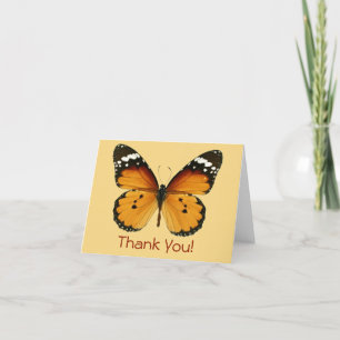 Carte De Remerciements Remerciements! Message de Personnaliser des papill