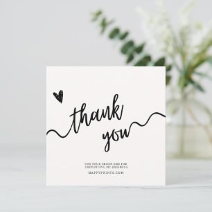 Carte De Remerciements Remerciements Modifiables Pour Votre Achat D'Affai