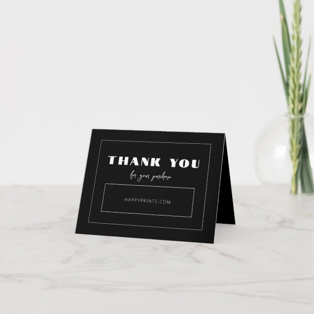 Carte De Remerciements Remerciements Modifiables pour votre entreprise d' (Devant)