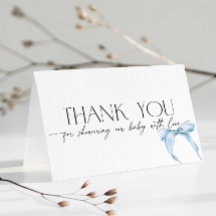 Remerciements pour Baby Shower Bébé Poussiéreux Ru