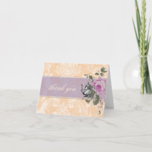 Carte De Remerciements Remerciements pour la fête de thé de mariage GC Vi