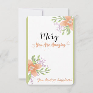 Carte De Remerciements remercier quelqu'un