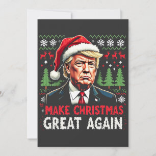 Carte De Remerciements Rendez à Noël sa grandeur, vilain pull de Noël Tru