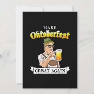 Carte De Remerciements Rendre l'Oktoberfest plus formidable à Trump Boire