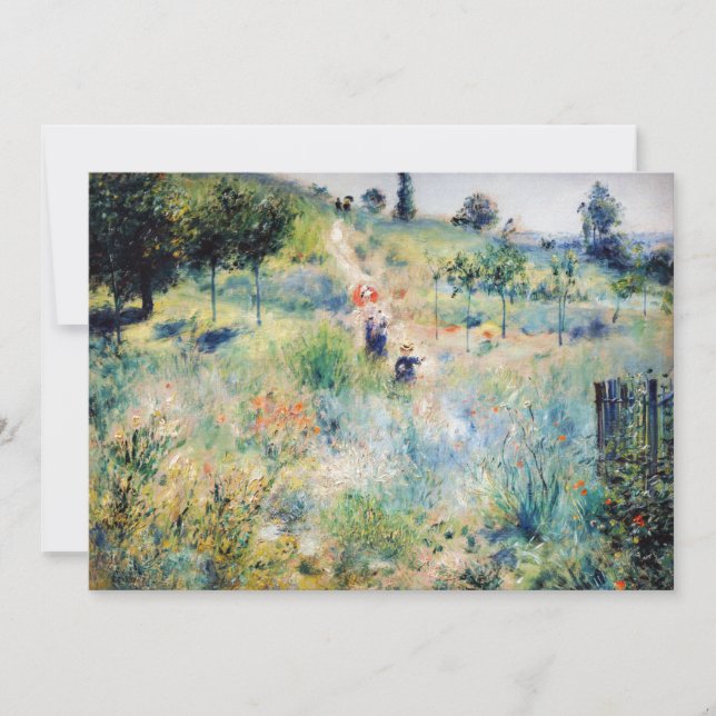 Carte De Remerciements Renoir - Chemin menant à travers l'herbe haute (Devant)