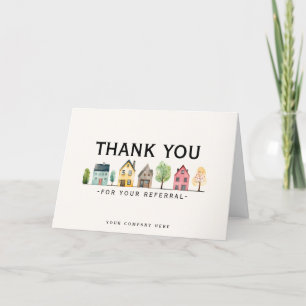 Carte De Remerciements Renvoi Marketing immobilier