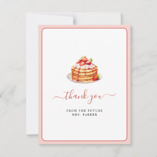 Carte De Remerciements Repas de midi crêpes Mariage Shower Plat