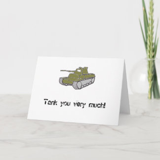 Carte De Remerciements Réservoir vous beaucoup !