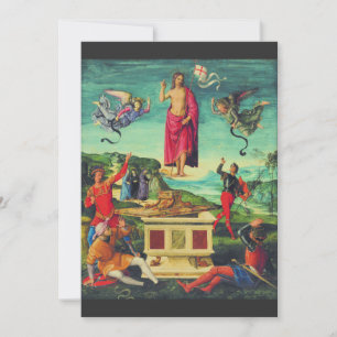 Carte De Remerciements Résurrection de Jésus Christ par Raphael