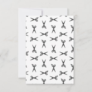 Carte De Remerciements Rétro art de coiffeur de raseur-coiffeur de